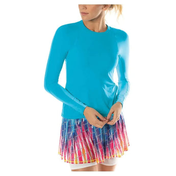 Women's LUV Breeze Long Sleeve Tennis Crew-Apparel-Lucky In Love-105241-447_PROT-L-Tennis Express