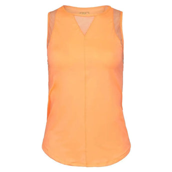 Women's LUV Chill Out Tennis Tank-Apparel-Lucky In Love-105242-805_PEACH_GLOW-L-Tennis Express