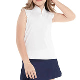 Girls' Pleat Me Up Tennis Tank-Apparel-Lucky In Love-105594-110_WHITE-L_dc7f30b6-a2e1-403a-9c44-e595ac547a0d-Tennis Express