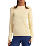 Women's 24/7 Long Sleeve Tennis Crew-Apparel-BloqUV-105677-LEMON_YELLOW-L-Tennis Express