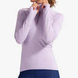 Women's Mock Zip Tennis Top-Apparel-BloqUV-105678-LAVENDER-L_e4abc5a1-e9e4-4223-a787-bc157f2cd3bc-Tennis Express