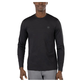 Men's Play List Active Tennis Long Sleeve-Apparel-Travismathew-105813-0BLK_BLACK-L-Tennis Express