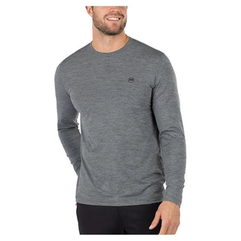 Men's Play List Active Tennis Long Sleeve-Apparel-Travismathew-105813-9HGR_HT_GREY-L-Tennis Express