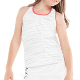 Girls' Palm Line Layer Tennis Tank White-Apparel-Lucky In Love-106535-DEFAULT-L-Tennis Express