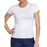 Women's Lorenia Short Sleeve Tennis Top-Apparel-Tail-106586-1204_CHALK-L-Tennis Express
