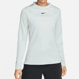 Women's Dri-FIT Club UV Tennis Crew Top-Apparel-Nike-106687-034_LT_SILVERBK-L-Tennis Express