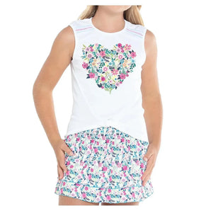 Girls' You Grow Girl Tennis Tank Multi-Apparel-Lucky In Love-106891-DEFAULT-L-Tennis Express