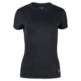 Women's Short Sleeve Tennis Top-Apparel-Sofibella-107016-BLACK-L-Tennis Express
