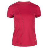 Women's Short Sleeve Tennis Top-Apparel-Sofibella-107016-MAROON-L-Tennis Express