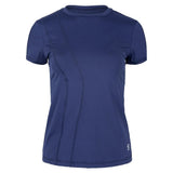 Women's Short Sleeve Tennis Top-Apparel-Sofibella-107016-NAVY-L-Tennis Express