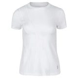 Women's Short Sleeve Tennis Top-Apparel-Sofibella-107016-WHITE-L-Tennis Express