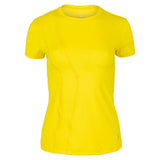 Women's Short Sleeve Tennis Top-Apparel-Sofibella-107016-YELLOW-L-Tennis Express