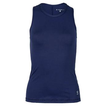 Women's Tennis Tank-Apparel-Sofibella-107017-NAVY-L-Tennis Express