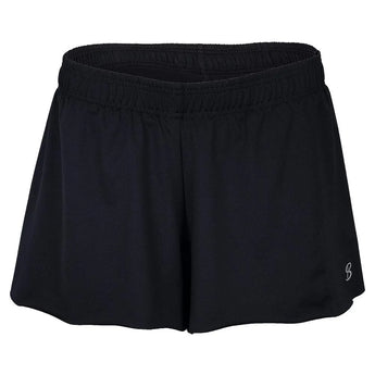 Women's Tennis Shorts-Apparel-Sofibella-107019-BLACK-L-Tennis Express