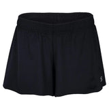 Women's Tennis Shorts-Apparel-Sofibella-107019-BLACK-L-Tennis Express