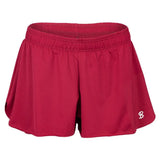 Women's Tennis Shorts-Apparel-Sofibella-107019-MAROON-L-Tennis Express