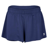 Women's Tennis Shorts-Apparel-Sofibella-107019-NAVY-L-Tennis Express