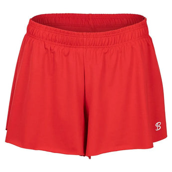 Women's Tennis Shorts-Apparel-Sofibella-107019-RED-L-Tennis Express