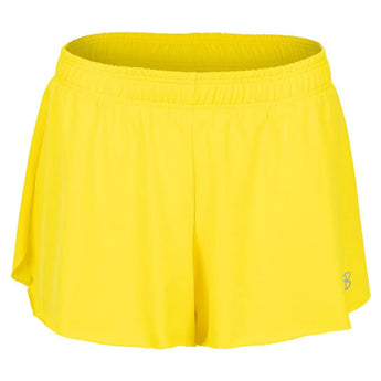 Women's Tennis Shorts-Apparel-Sofibella-107019-YELLOW-L-Tennis Express