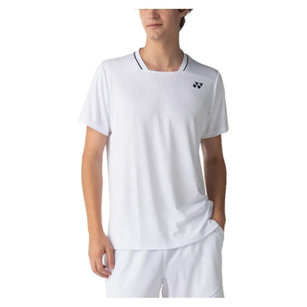 Unisex Tournament Tennis Crew White,Apparel,Yonex,,,Tennis Express,10707W-3
