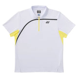 Unisex Tournament Tennis Polo, Yonex, White, Tennis Express, 10709-WHITE-1