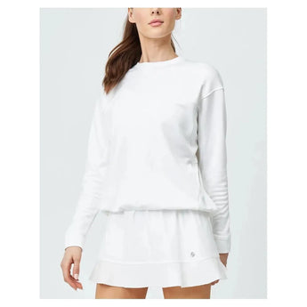 Women's Post Game Tennis Pullover-Apparel-Lija-107094-WHITE-L-Tennis Express