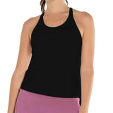 Women's Rib Tennis Tank with Bra Black-Apparel-K-Swiss-107474-DEFAULT-L-Tennis Express
