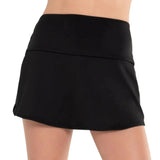 Women's 13 Inch Linear Tennis Skort-Apparel-K-Swiss-107479-001_BLACK-L-Tennis Express