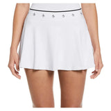Women's Essential Pete Elastic Waistband Tennis Skort-Apparel-Penguin-107644-118_BRIGHT_WHITE-L-Tennis Express