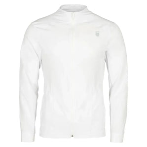 Men's Shield Tennis Jacket White-Apparel-K-Swiss-107739-DEFAULT-L-Tennis Express