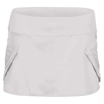 Women's Team Pulse Wave Tennis Skort-Apparel-Lucky In Love-107748-110_WHITE-L-Tennis Express