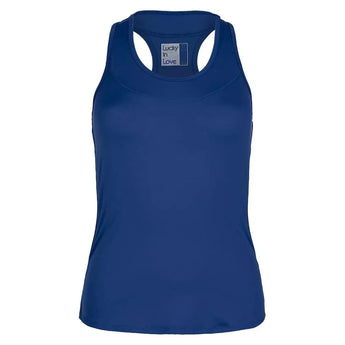 Women's Team Racerback Tennis Tank-Apparel-Lucky In Love-107807-421_ROYAL-L-Tennis Express
