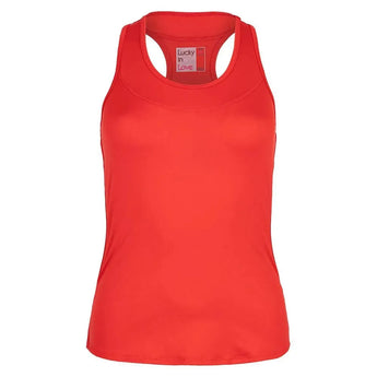 Women's Team Racerback Tennis Tank-Apparel-Lucky In Love-107807-603_RED-L-Tennis Express