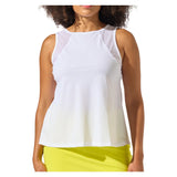 Women's Swing Tennis Tank Top White, Bobbe, Tennis Express, 108-50109BF26-1