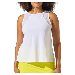 Women's Swing Tennis Tank Top White, Bobbe, Tennis Express, 108-50109BF26-1