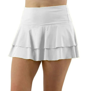 Women's Essentials Tiered Ruffle Tennis Skort-Apparel-Fila-108196-100_WHITE-L-Tennis Express