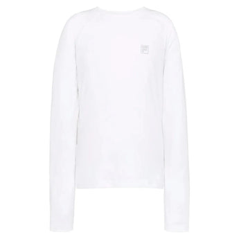 Girls' Essentials Long Sleeve Tennis UV Blocker Top-Apparel-Fila-108462-100_WHITE-L-Tennis Express