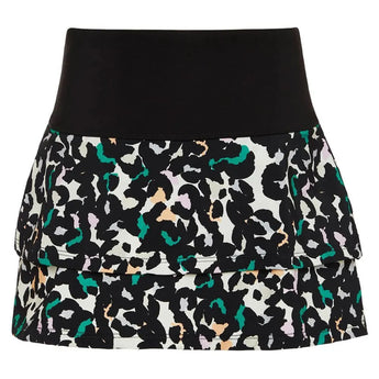 Girls' Essentials Ruffle Tennis Skort-Apparel-Fila-108466-003_BLACK_ANIMAL-L-Tennis Express