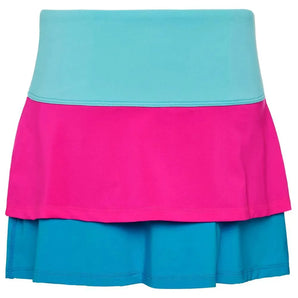 Girls' Essentials Ruffle Tennis Skort-Apparel-Fila-108466-543_PINK_GLOBL-L-Tennis Express