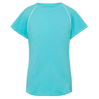 Girls' Essentials Short Sleeve Tennis Top-Apparel-Fila-108467-483_BLUE_RADIANCEWT-L-Tennis Express