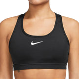 Women's Swoosh Medium-Support Padded Sports Bra-Apparel-Nike-109125-010_BLACKWHITE-L-Tennis Express