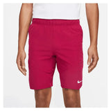 Men's Court Dri-Fit Advantage 9 Inch Tennis Short-Apparel-Nike-109214-620_NOBLE_REDWHITE-L-Tennis Express