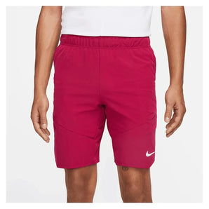 Men's Court Dri-Fit Advantage 9 Inch Tennis Short-Apparel-Nike-109214-620_NOBLE_REDWHITE-L-Tennis Express
