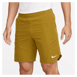 Men's Court Dri-Fit Advantage 9 Inch Tennis Short-Apparel-Nike-109214-716_BRONZINELIME-L-Tennis Express
