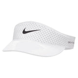 Unisex Dri-FIT Advance Ace Tennis Visor-Apparel-Nike-109883-100_WHITE-L-Tennis Express