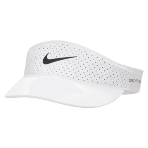 Unisex Dri-FIT Advance Ace Tennis Visor-Apparel-Nike-109883-100_WHITE-L-Tennis Express