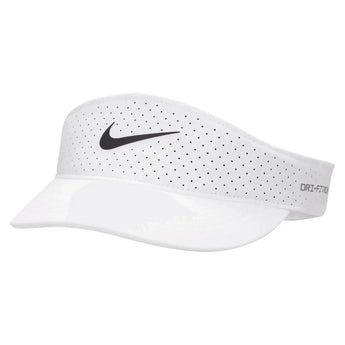 Unisex Dri-FIT Advance Ace Tennis Visor-Apparel-Nike-109883-100_WHITE-L-Tennis Express