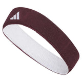 Interval Reversible 2.0 Tennis Headband-Accessories-Adidas-110162-205_MAROONWHITE-L-Tennis Express