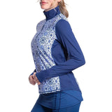 Womens Relaxed Mock Zip Tennis Top Moroccan Tiles-Apparel-BloqUV-110217-DEFAULT-L-Tennis Express