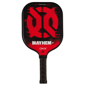 Mayhem 14 Composite Pickleball Paddle Orange and Black-Racquets-Onix-110384-DEFAULT-L-Tennis Express